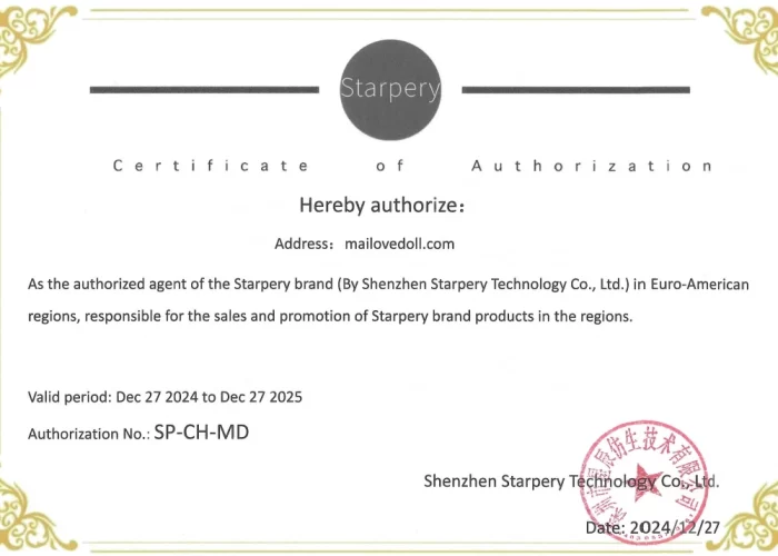 Starpery Doll Authorization