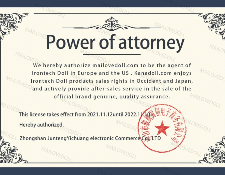 Irontech power of attorney