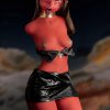 Red Skin Hentai Demon Sex Doll Meru (Silicone Head) (USA Stock)